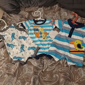 Three Newborn Onesies for baby boy